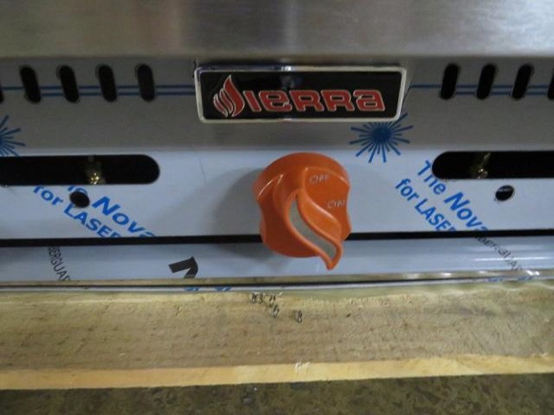 Sierra SRRB-36 Radiant Gas Charbroiler – 36” Commercial Countertop Grill