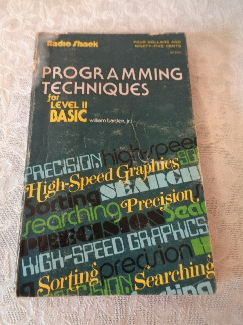 Radio Shack Programming Techniques for Lebel II Basic Paperback Book by William