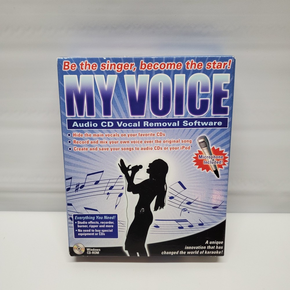 My Voice Audio CD Removal Software with Microphone Windows CD-ROM