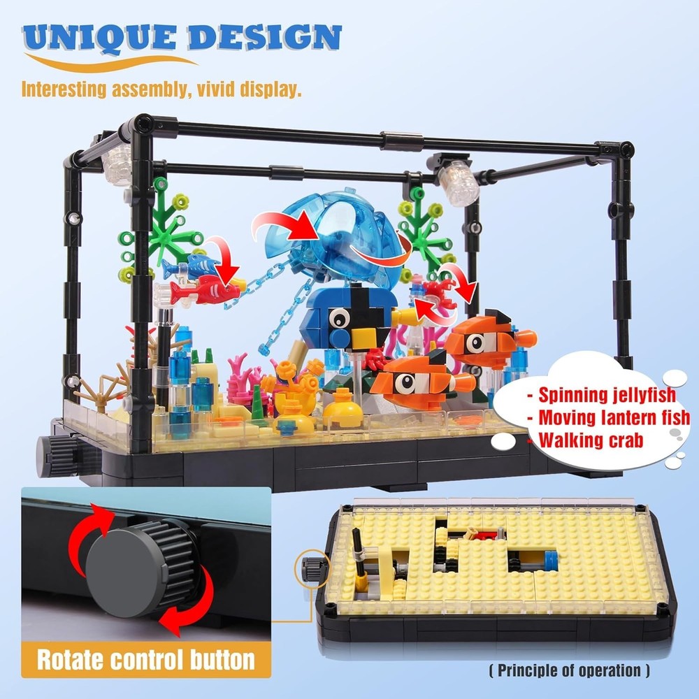 Creative Lighting Aquarium Building Blocks, 725pcs