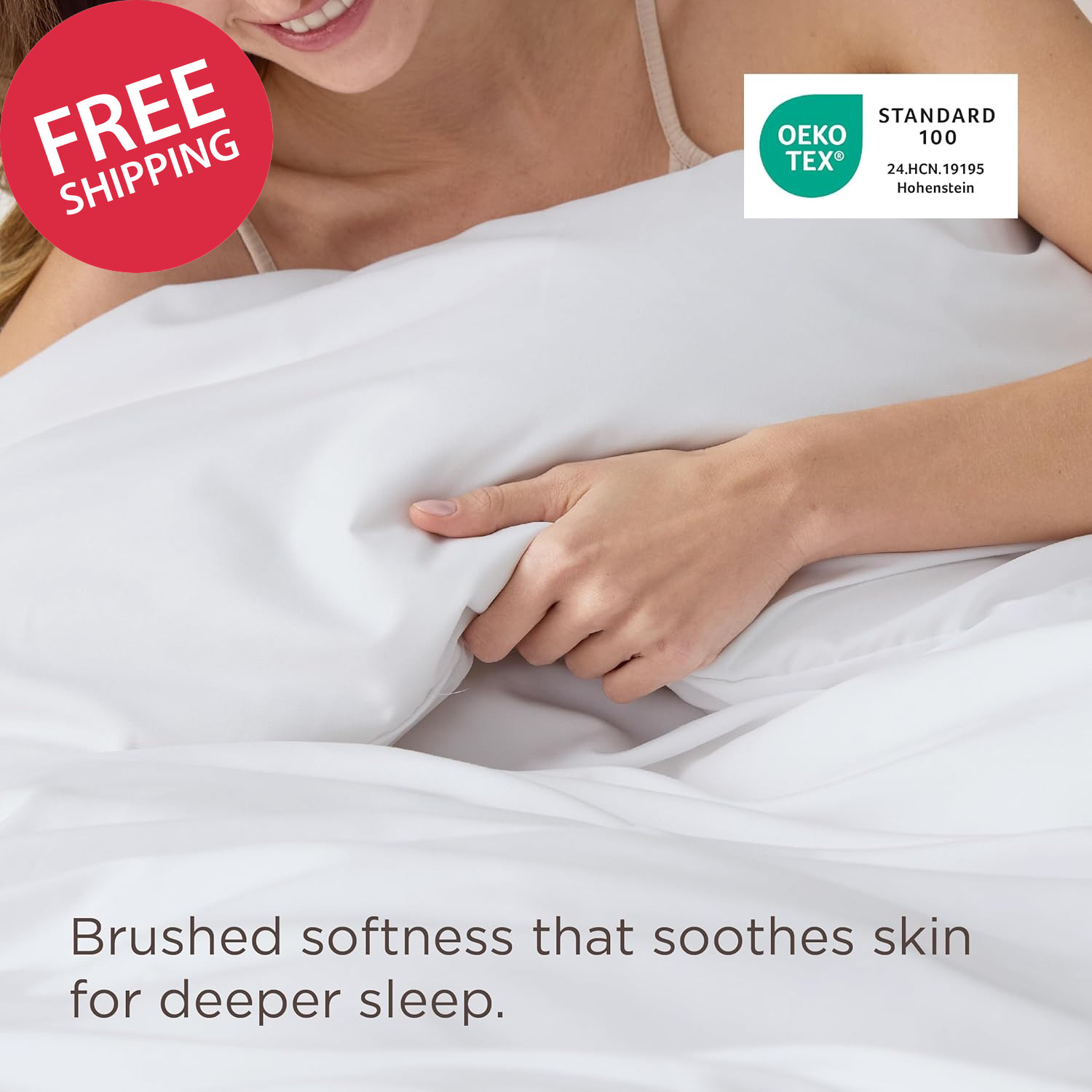 Duvet Cover Queen Size - Only Includes 1 Duvet Cover (90"X90"), Hotel Luxury Sof