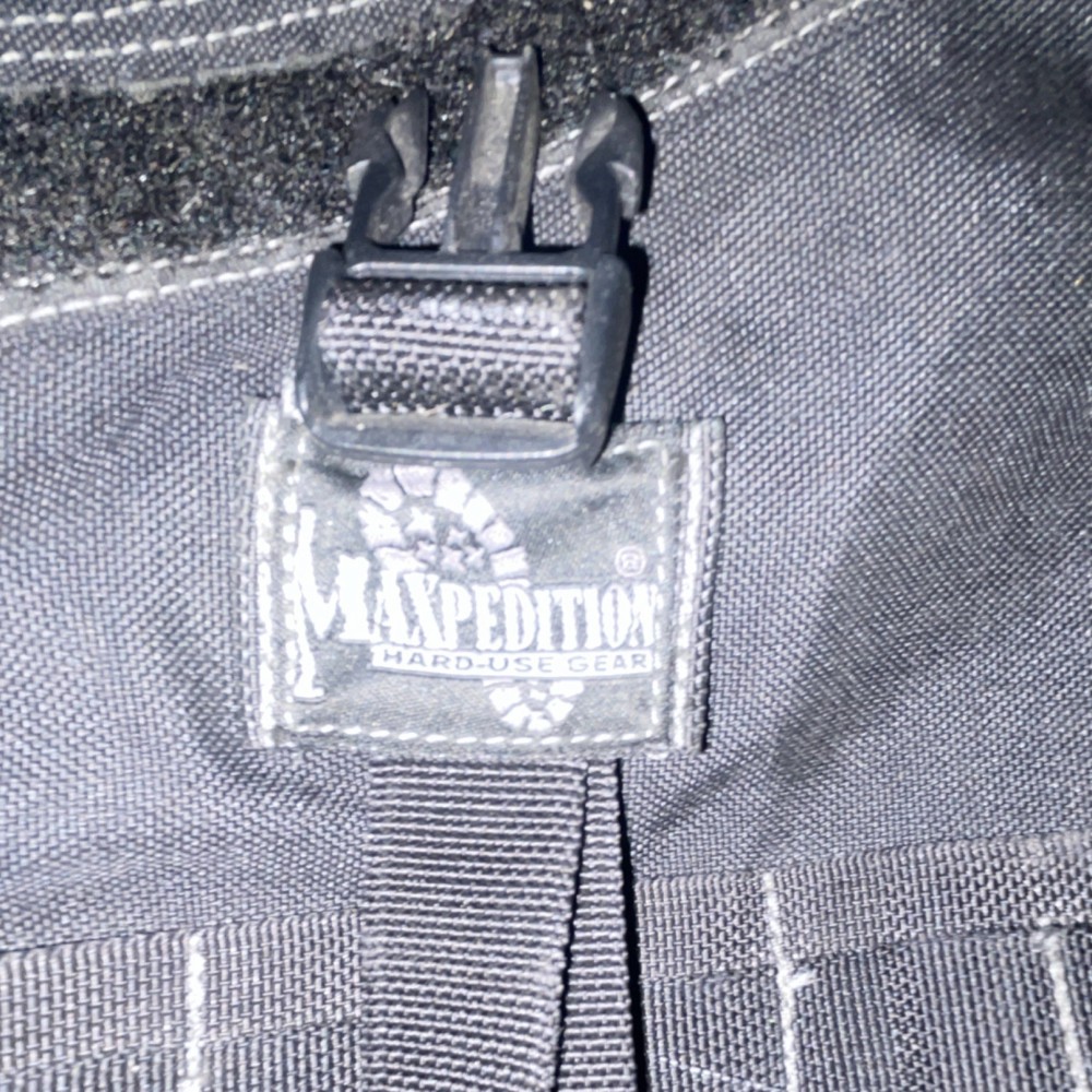 Maxpedition Tactical Backpack Black Nylon MOLLE Padded Straps