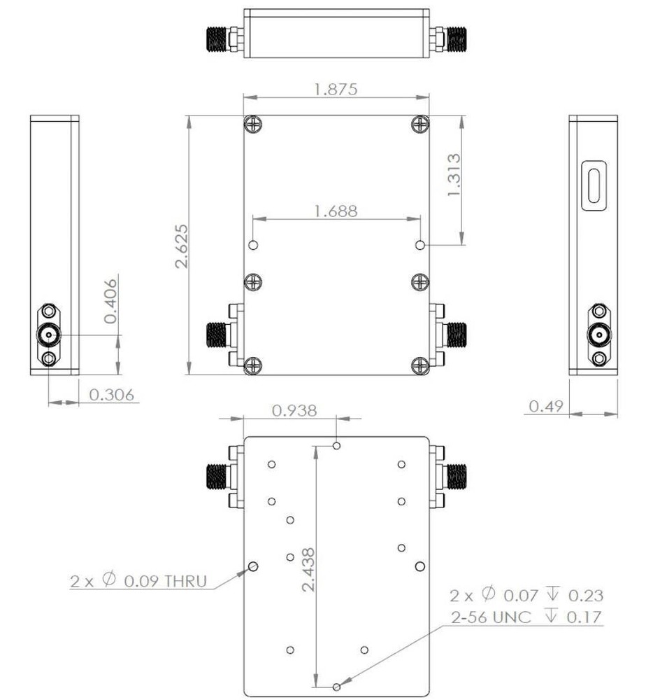 Variable Gain Amplifier 10M~8GHz -40dB~+32dB