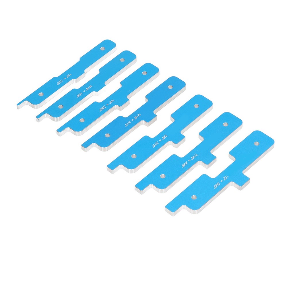 7Pcs Router Table Setup Bar Set Up Block Tool Kit For Cutting Milling