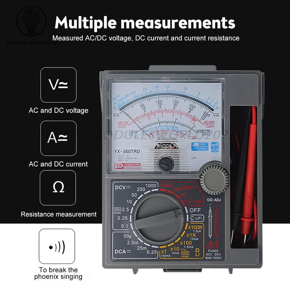 YX-360TRD Digital Multimeter AC DC Voltmeter Ammeter Ohmmeter Volt Tester Meter