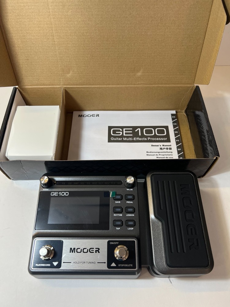 MOOER GE100 Guitar Multi-effects Processor Effect Pedal + Loop Recording New