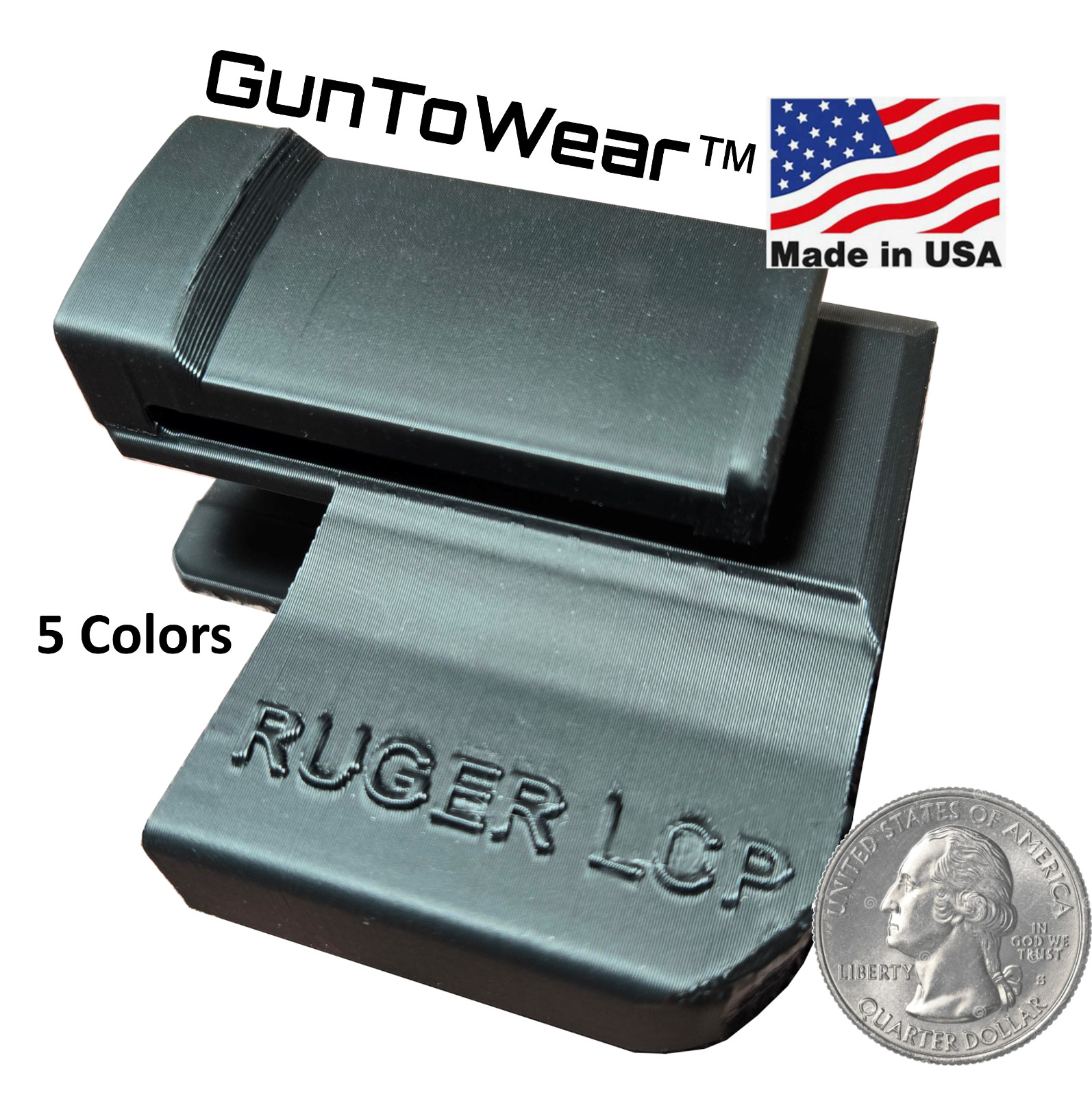 Ruger LCP, LCP II LCP II 22LR LCPMAX 380 Holster IWB In Waistband conceal carry