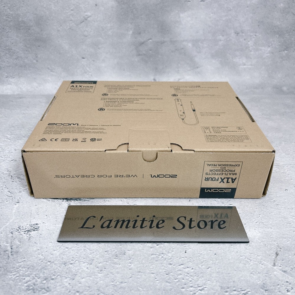 ZOOM A1X FOUR Multi-Effects Processor for Acoustic Processor with pedals JP New