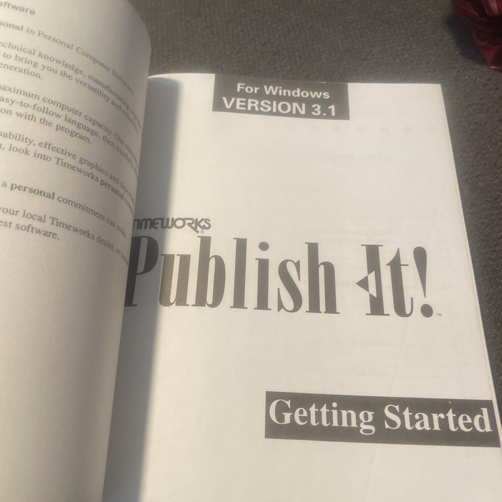 Timeworks Publish-It for Windows 3.1 - User Manual and Reference Guide VTG