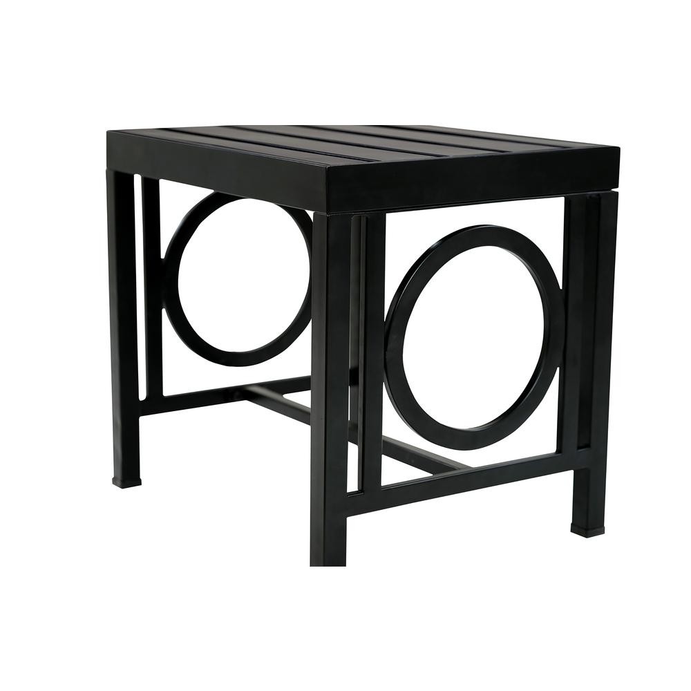 Grammercy Outdoor Side Table - Black