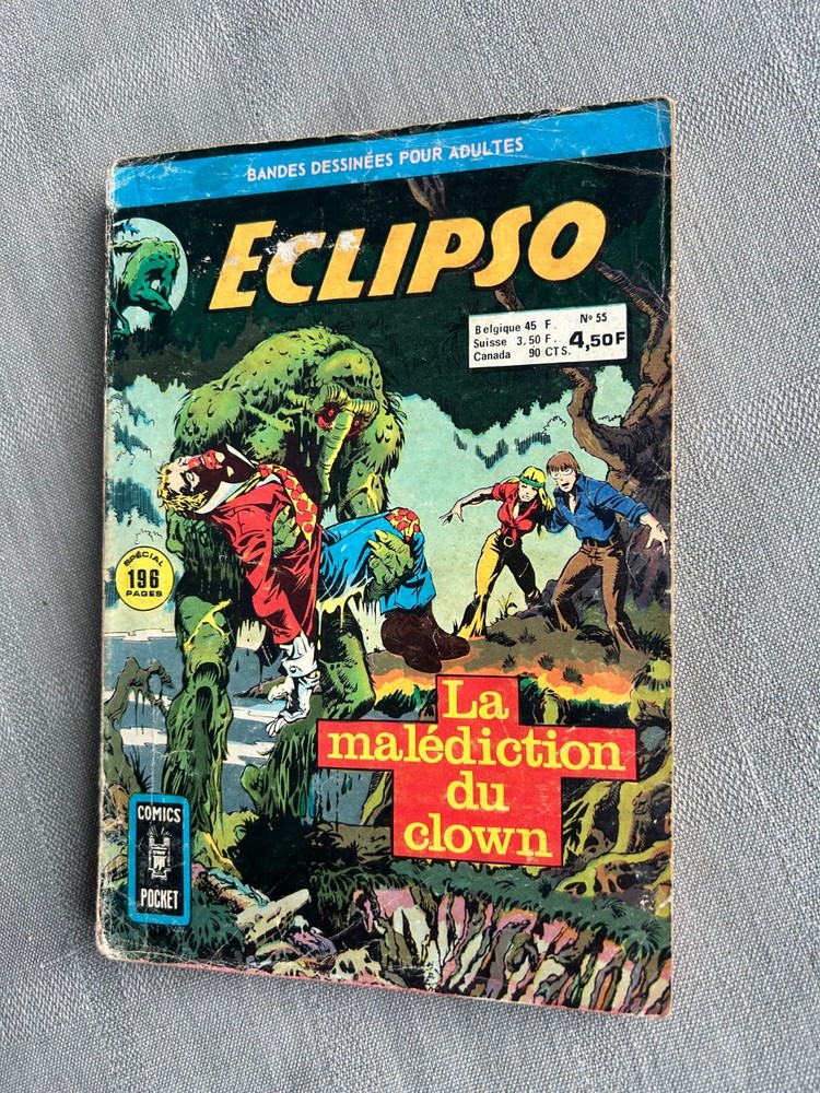 ECLIPSO ARÉDIT COMICS POCKET No. 55 1975 In Acceptable Condition