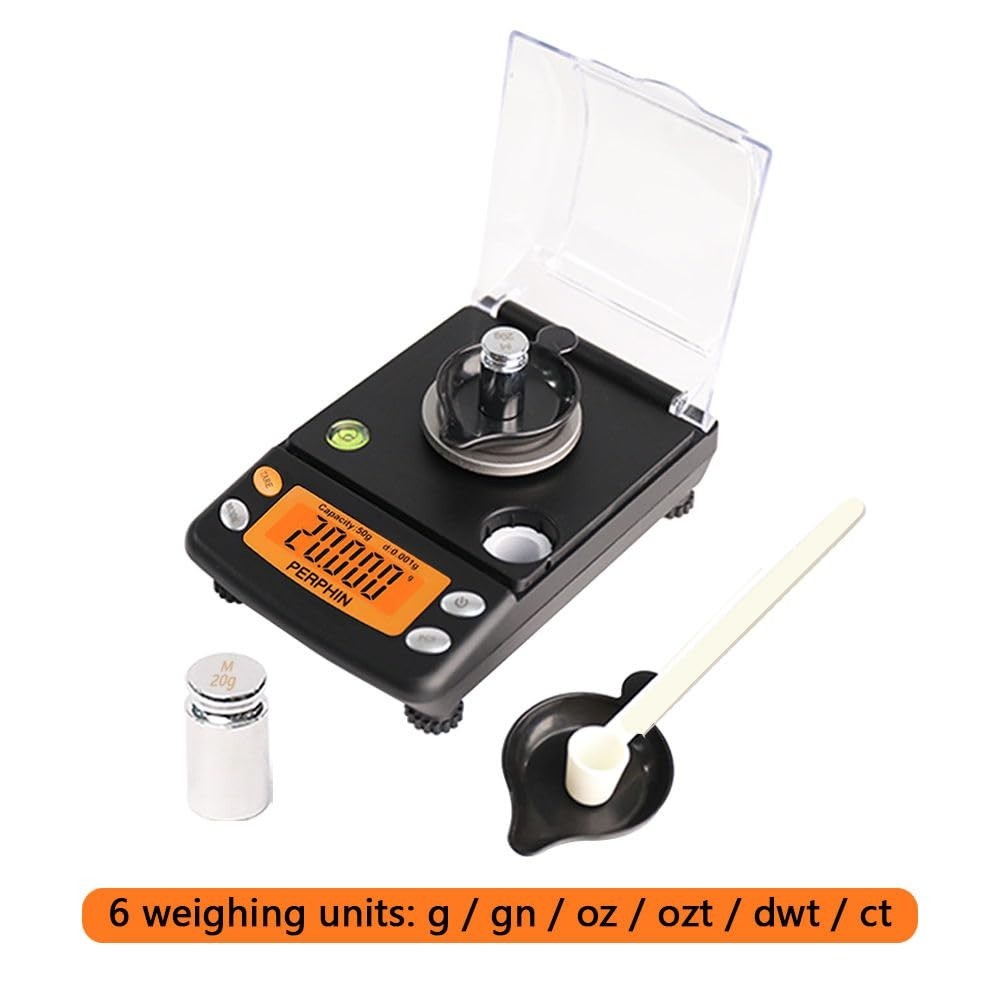 Milligram Scale, Dual Powered, Large Display, mg Scale, Adjustable Feet
