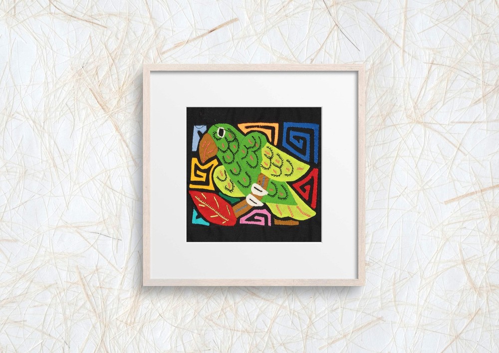 Multicolor Red And Green Bird Molita