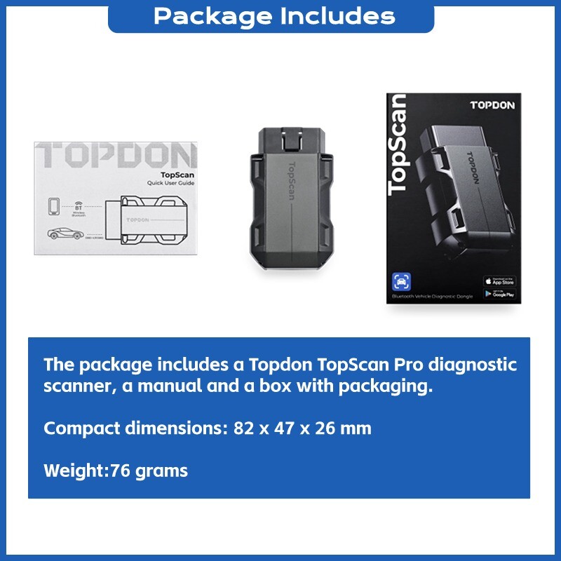 2024 TOPDON TOPSCAN PRO Bluetooth OBD2 Diagnostic Tool Active Test