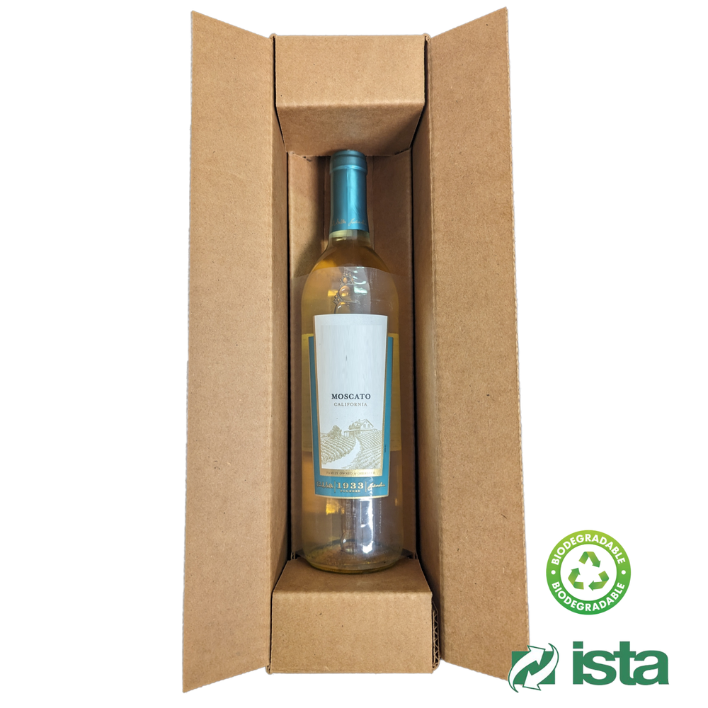 Single Wine Bottle Protective Packaging with Box - (5 Count Bundle)