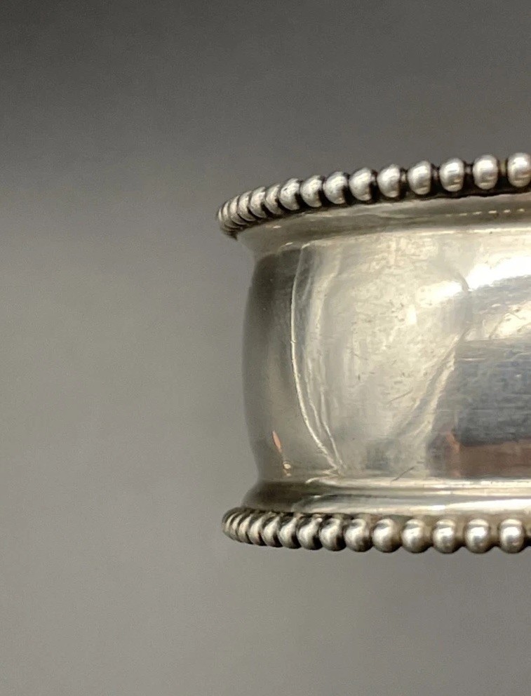 Sterling Silver Napkin Ring Engraved Name “Ernest” Watrous