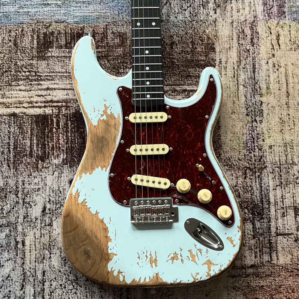 Custom Shop Blue Handed relics aged Electric Guitar USA in stock free shipping