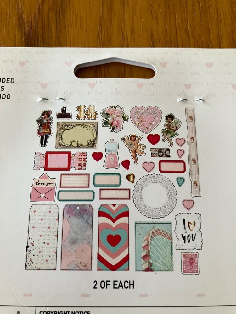 Prima Love Notes Ephemera 68 pcs., #999407