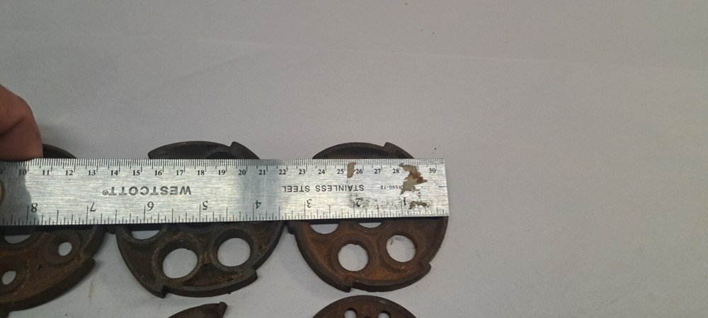 BULK LOT- 6 Meat Grinder Plates/ Cutting Blades