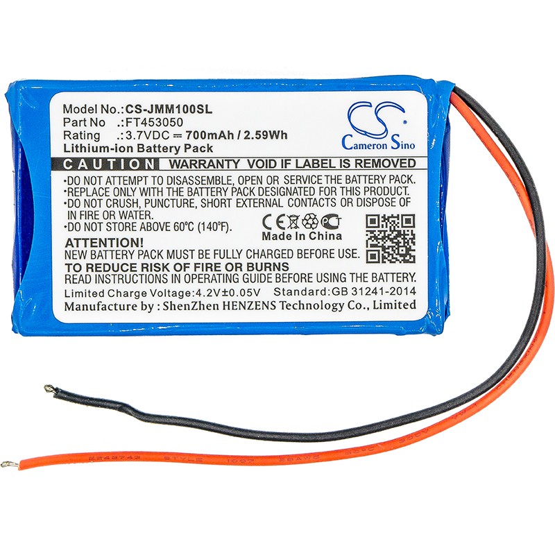 Battery for JBL Clip+,Micro,Micro Wireless 2013,Synchros E40BT 453048D,FT453050