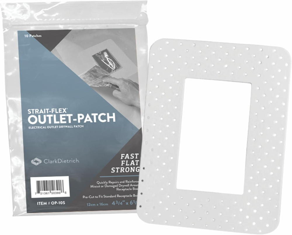 Drywall Patch – Outlet-Patch for Electrical Box Repairs –Pre-Cut Drywall Repair