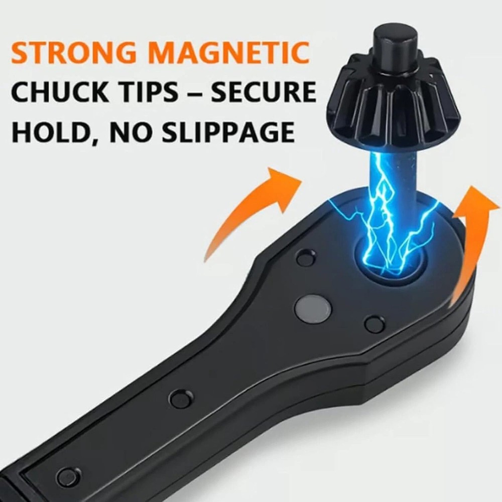 Universal 2-in-1 Ratchet Spanner Chuck Key Replacement Set for Various Drills