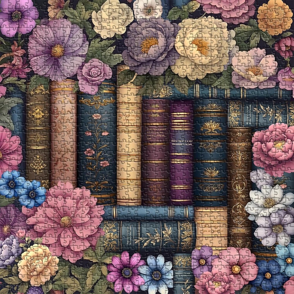 Cozy Library Aesthetic Puzzle