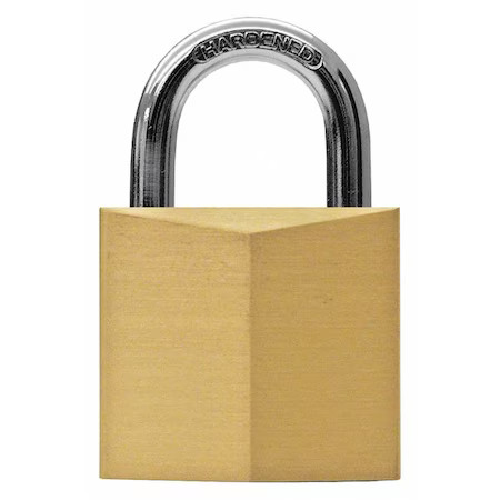 Master Lock 4130Kawwg Padlock, Keyed Alike, Standard Shackle, Rectangular Brass