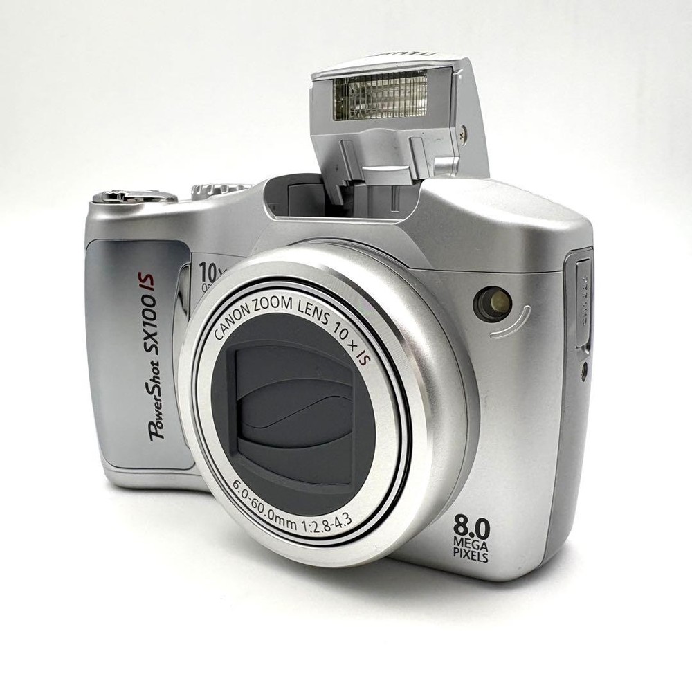 Canon PowerShot SX100 IS Digital Camera Gray Compact Tested Excellent Condition