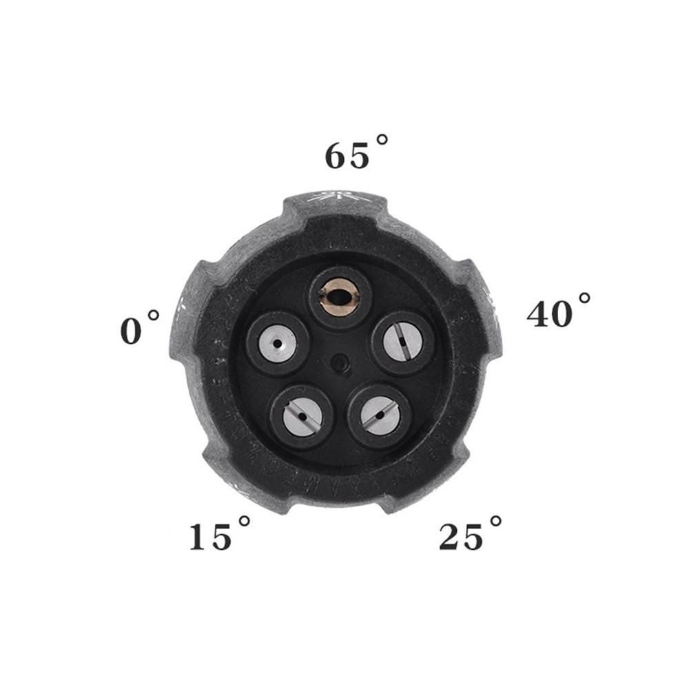 5-in-1 Adjustable Pressure Washer Nozzle Multi Rotating 1/4in Quick Connector
