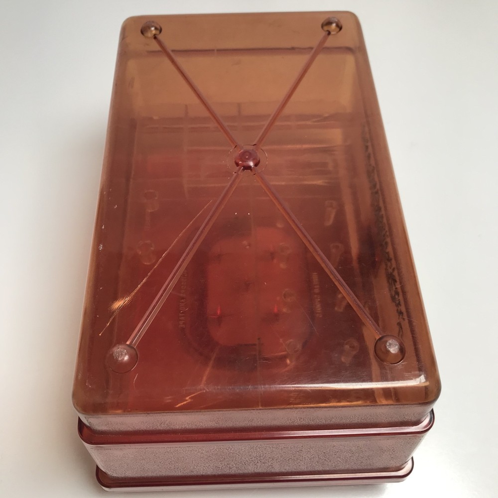 Vintage Plastic Sewing Basket Case ( RARE )