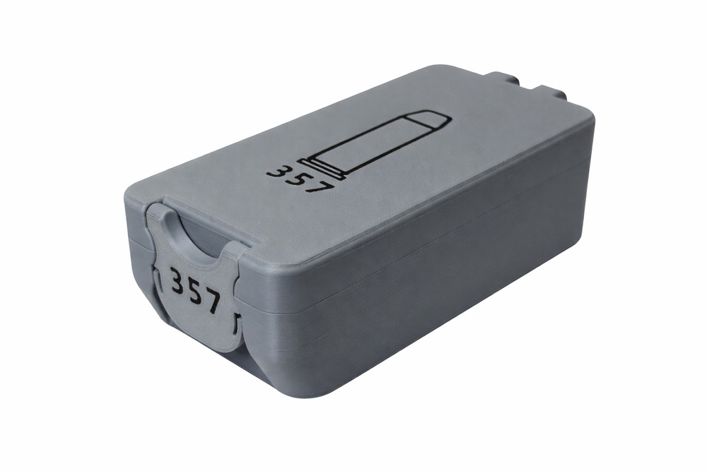 357 Magnum Ammo Box – 50 Rounds - Snap Close Storage Box | Fully Customizable