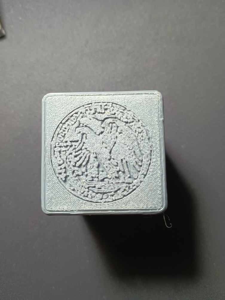 Customized 3D printed Walking Liberty Half Dollar Tube