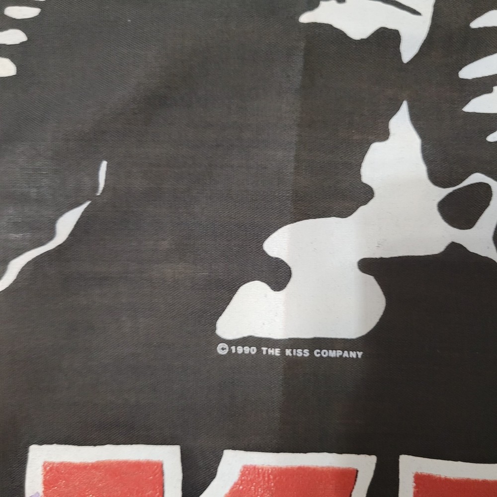 Vintage Kiss 1990 HOT IN THE SHADE TOUR BANDANA