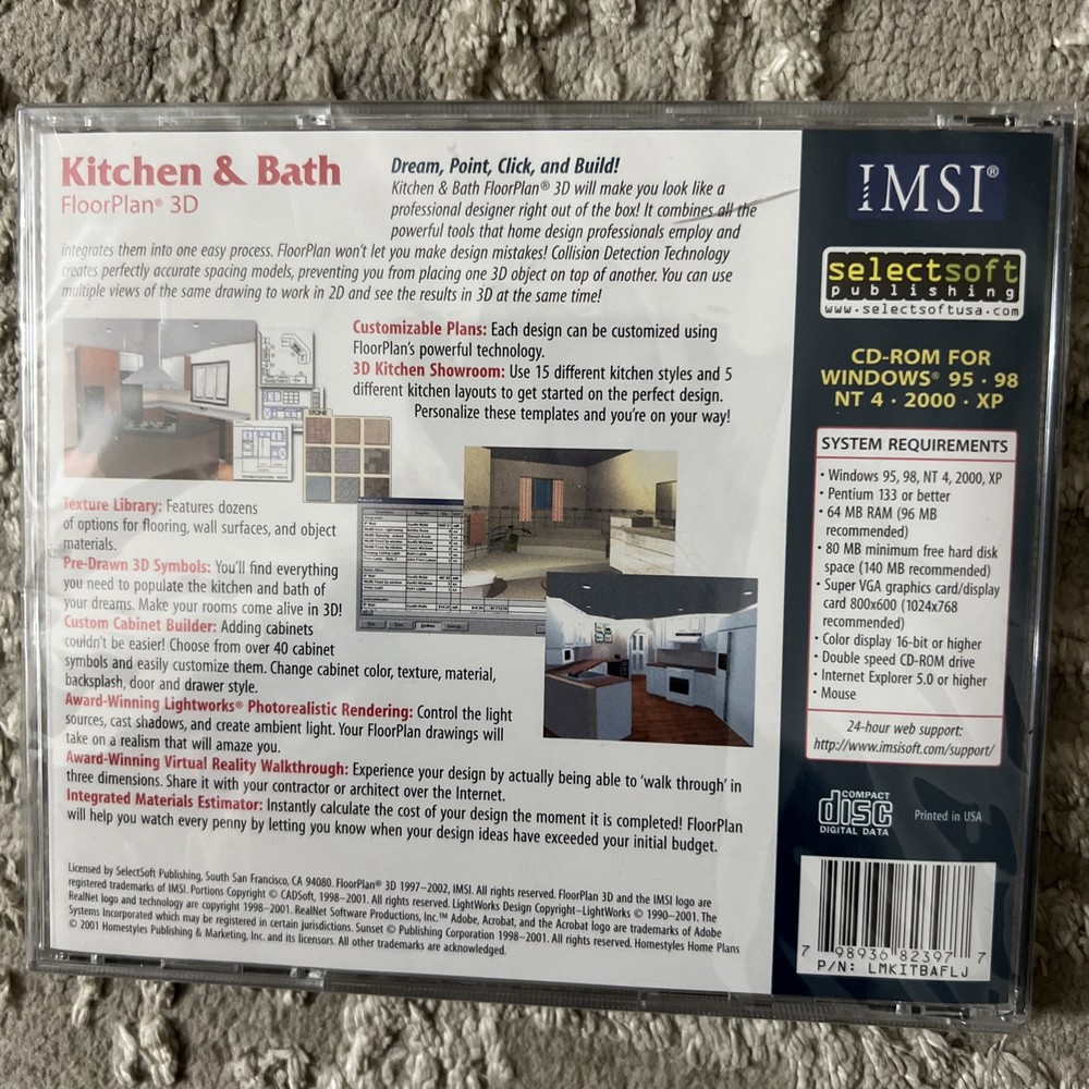 IMSI Kitchen & Bath Floor Plan 3D Version 6 New!