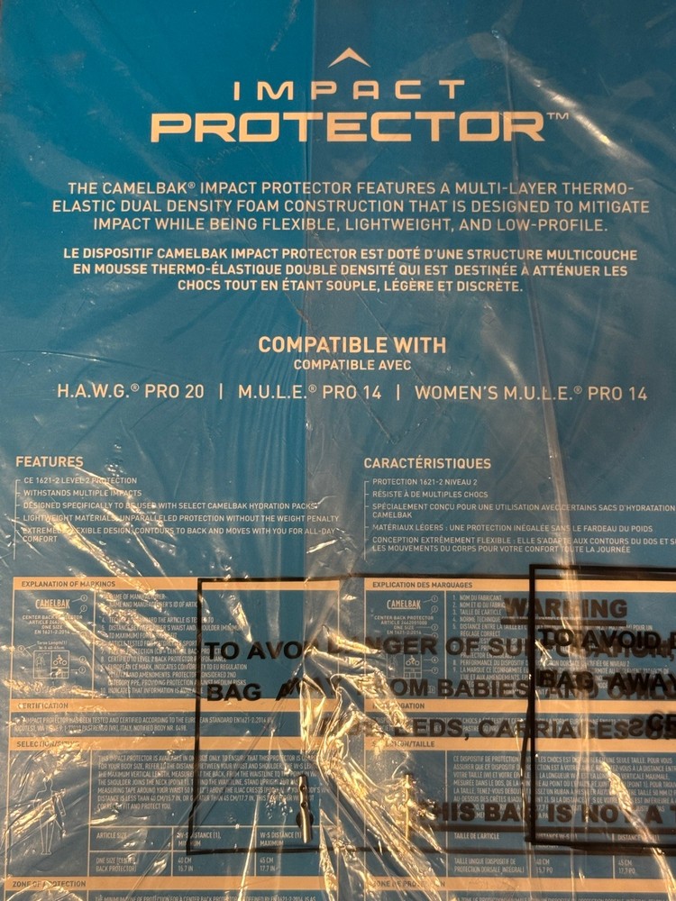 Camelbak Back Impact Protector Panel | 2462001000
