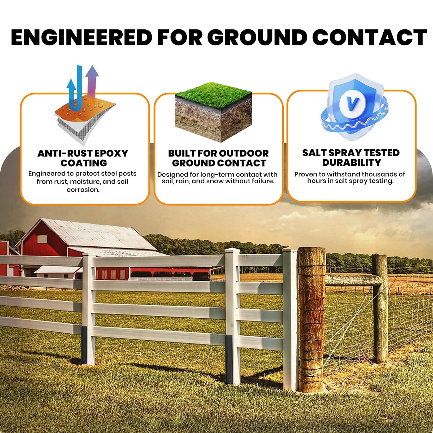 Fence Post Repair Kit,Heavy Duty 4X4/6X6 Fence Post Anchor Bracket for Leaning/B