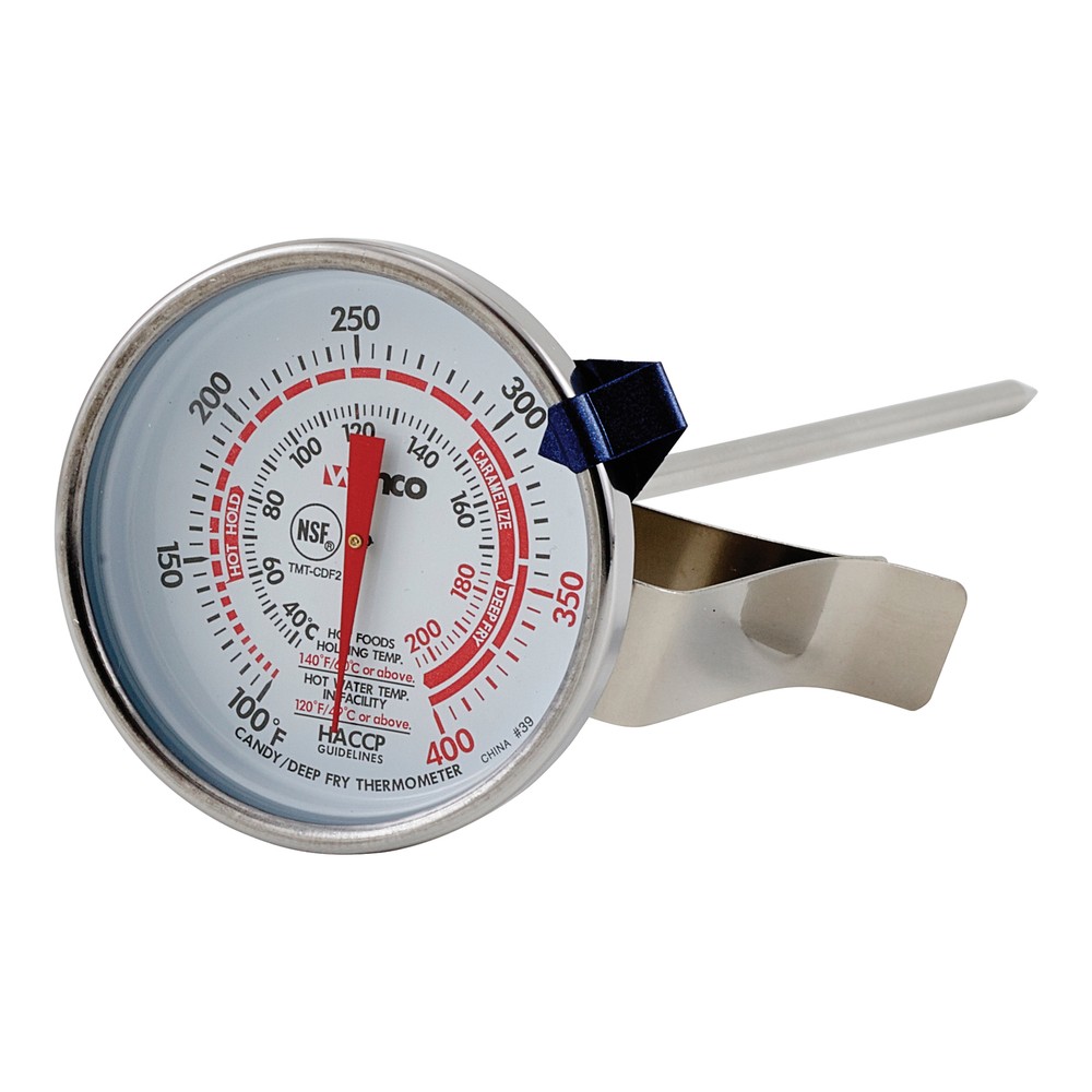 Deepfry/Candy Thermometer, 2" Dial, 6" Probe (12 Each)
