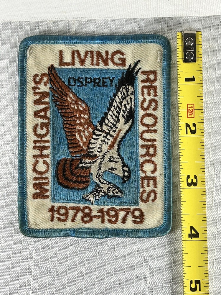 Vintage 1978-1979 Michigan’s Living Resources Osprey Patch.