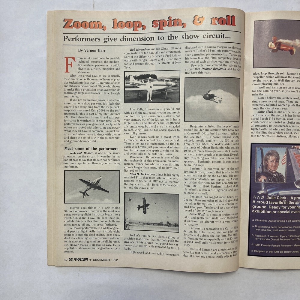 US Aviator - December 1992 Issue