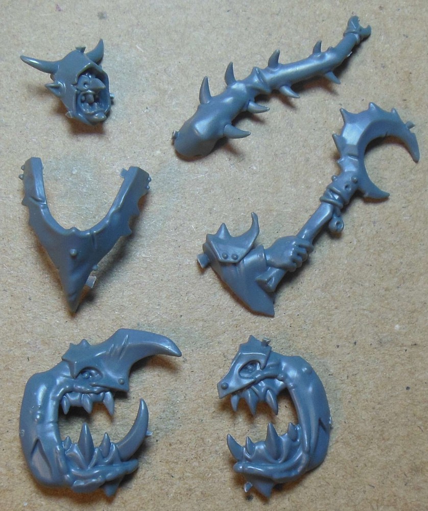 Gloomspite Gitz - Squig Hoppers - Boss & Squig Head (d) Kitbash Bits Goblins AoS