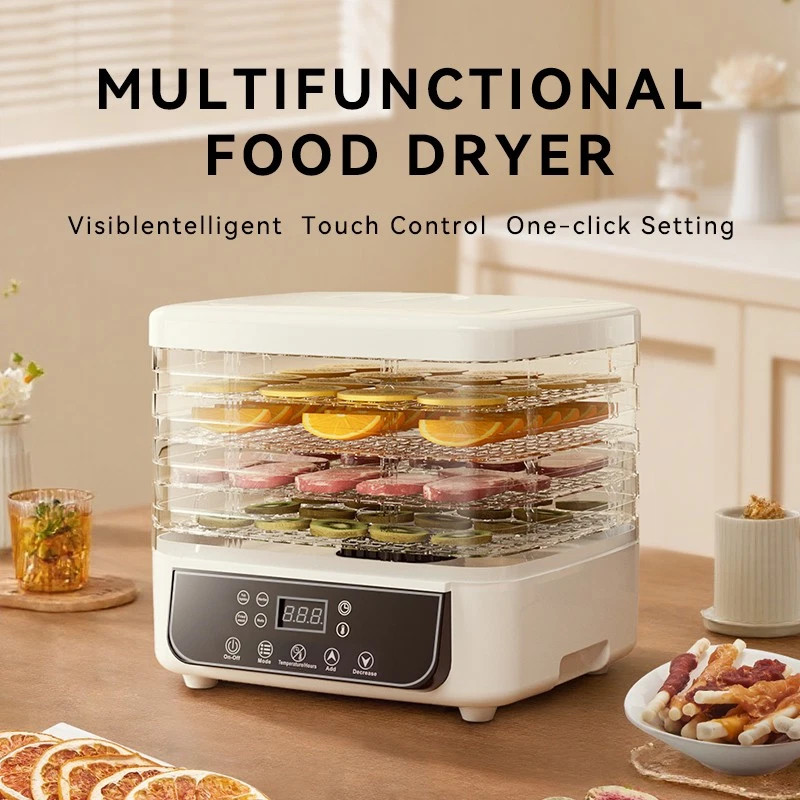 5 Trays Electric Food Dehydrator Commercial Fruit Jerky Beef Meat Dryer Machine