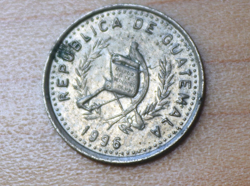 1996 Guatemala 5 Centavos Kapok Tree