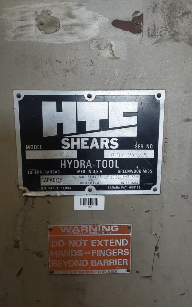 HTC 375-6A 3/8" x 6' Shear