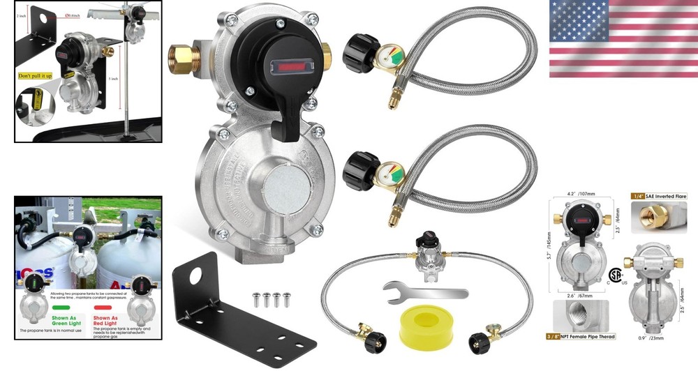Auto Changeover Propane Regulator for RVs