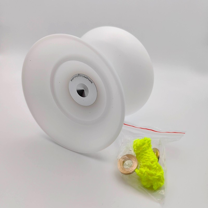 MAGICYOYO T1 Captain - POM Plastic (4A) Offstring Yo-Yo White with Silver