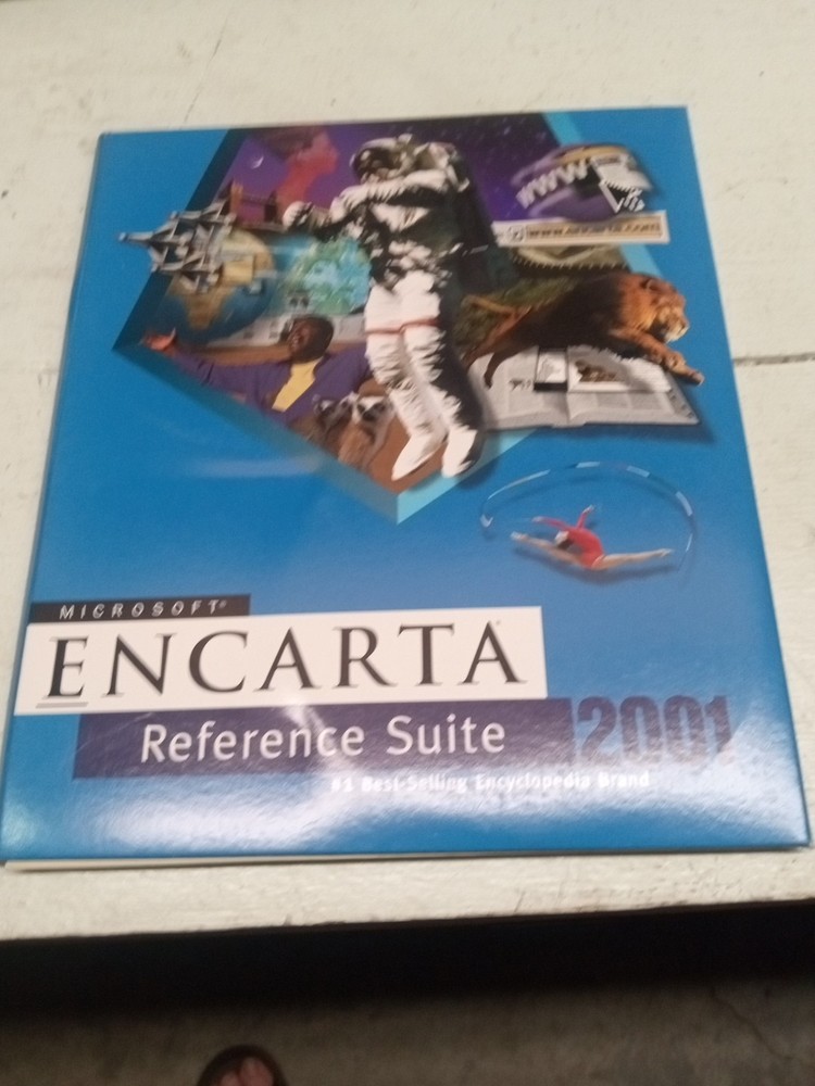 MICROSOFT - ENCARTA - Reference Suite 2001 - 7 CD Set