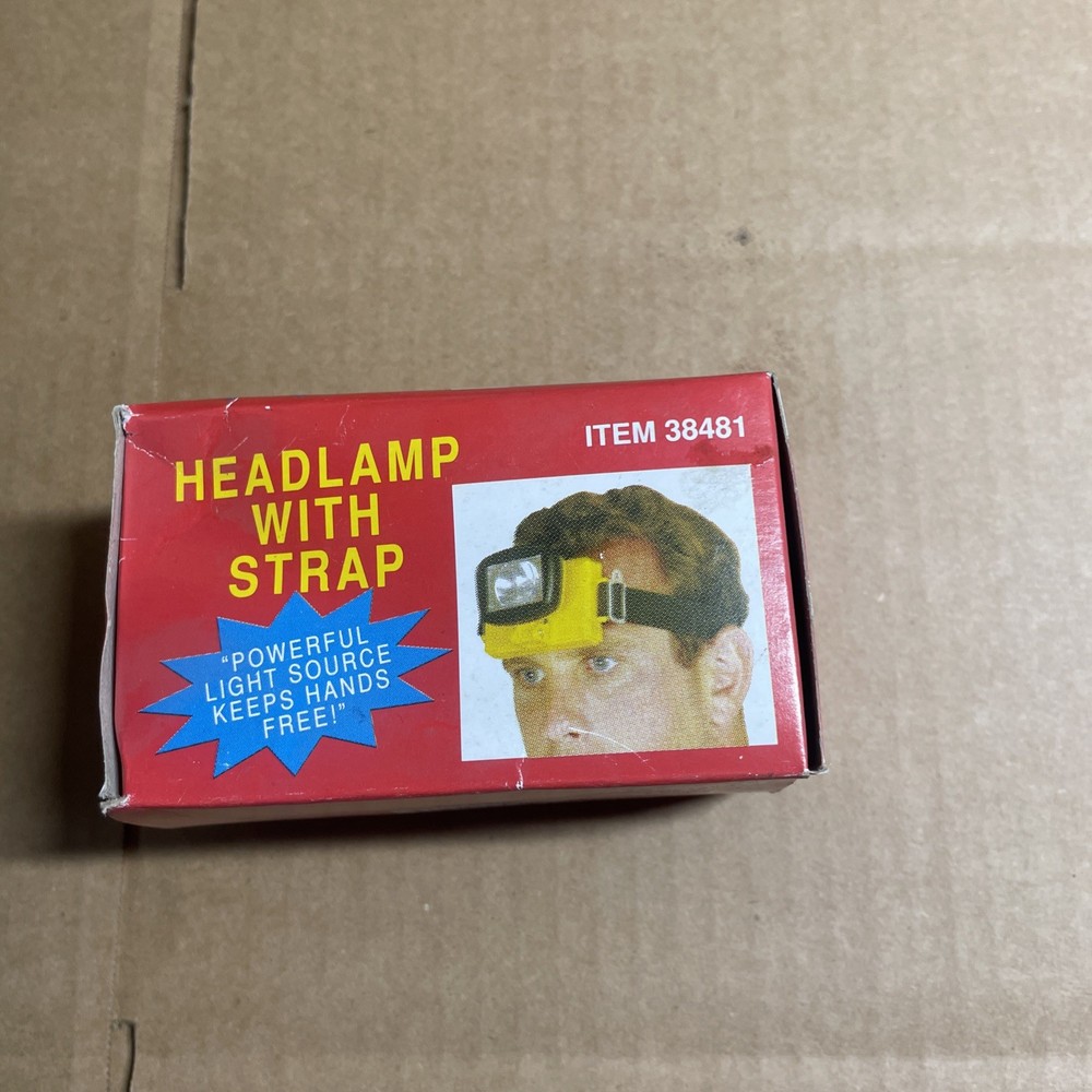 Headlamp with Strap for Hands Free Light Source Item 38481 Light Tilts (2510)