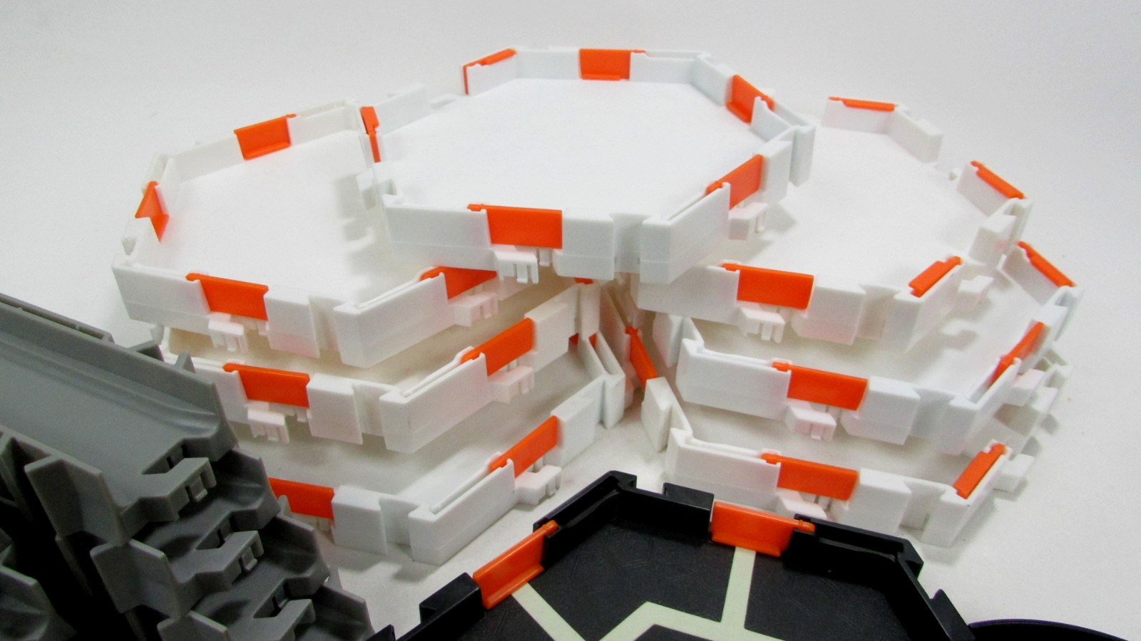 *READ* Set of 45 Hex Habitat Tracks Accessories Curved Straight Playset + Bug