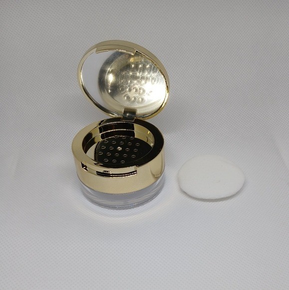 Gold Makeup Powder Container